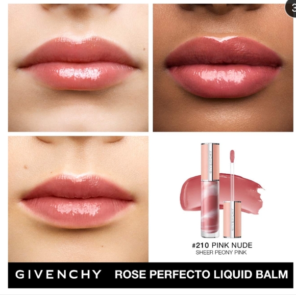 Givenchy Rose Perfecto Hydrating Tinted Lip Balm - 210 Pink Nude - Picture 4 of 7
